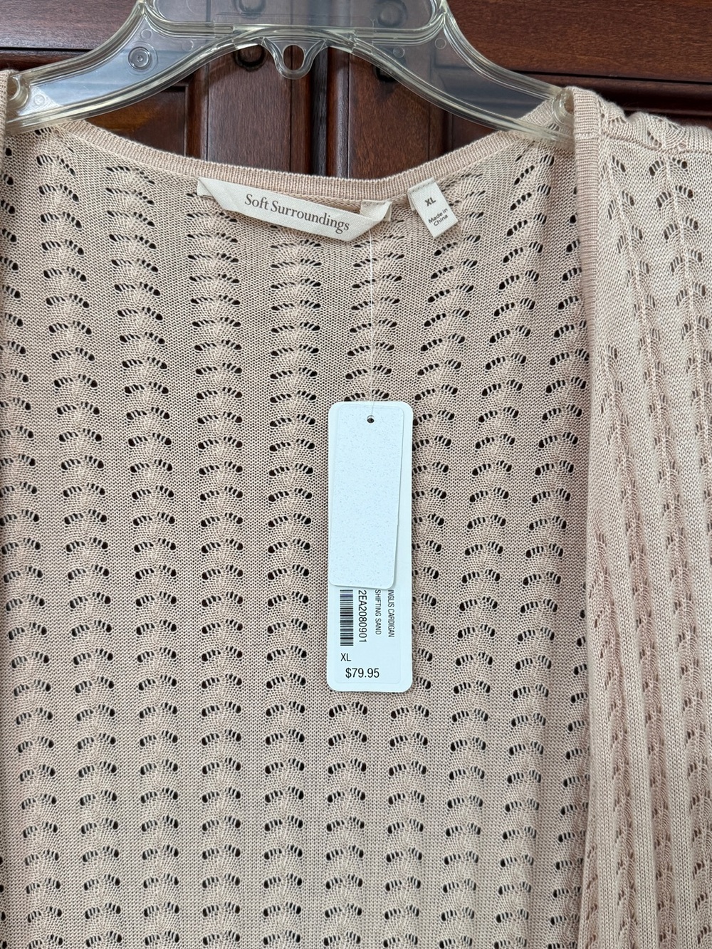 Soft Surroundings Blush Open-Front Knit Cardigan - Picture 4 of 10